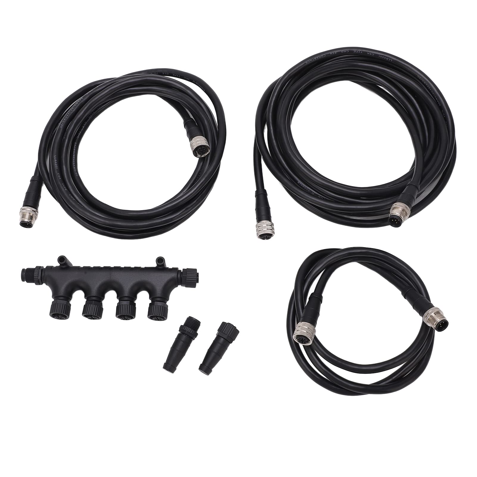 NMEA 2000 Starter Kit, Akozon Starter Kit Kabelstecker-Abschluss-Kombinations-Kit ABS Rostfrei für Marine NMEA 2000 von Akozon