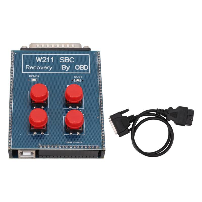 Akozon W211 SBC Zurücksetzen, SBC Reset Tool Selbstreparatur-Werkzeug OBD-II Diagnosewerkzeuge OBD2 SBC Reset Werkzeug Metall ABS Reparatur Gerät für Benz W211 R230 (Blau) von Akozon