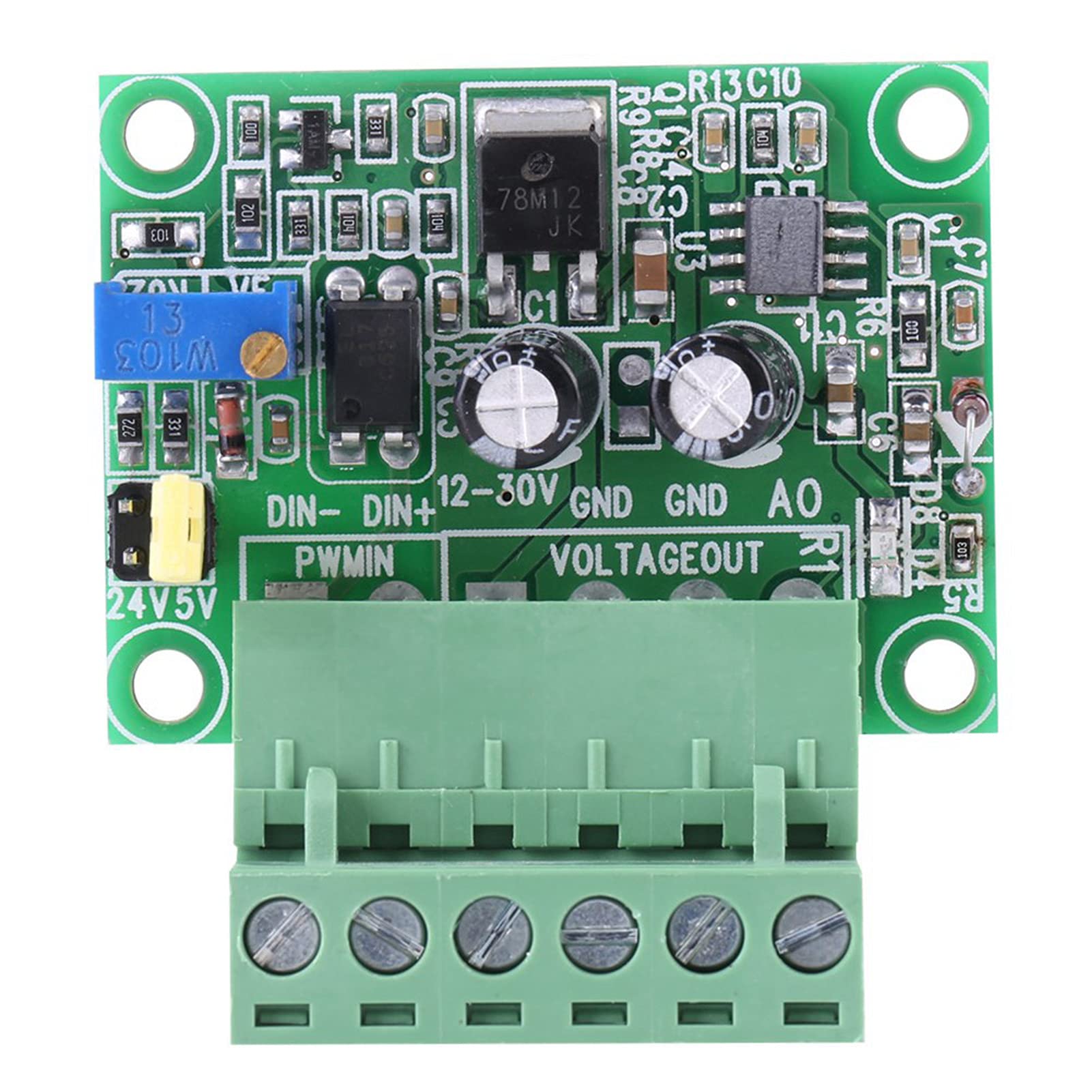 Pwm Voltage Converter, Iwv Mfv Konverter, Pwm-zu-Spannungs-Wandler 1-3 kHz 0-10 V Pwm-zu-Spannungs-Wandler-Modul Digitale Analogplatine für Industrie-Bedienfeld Plc Single-Chip von Akozon