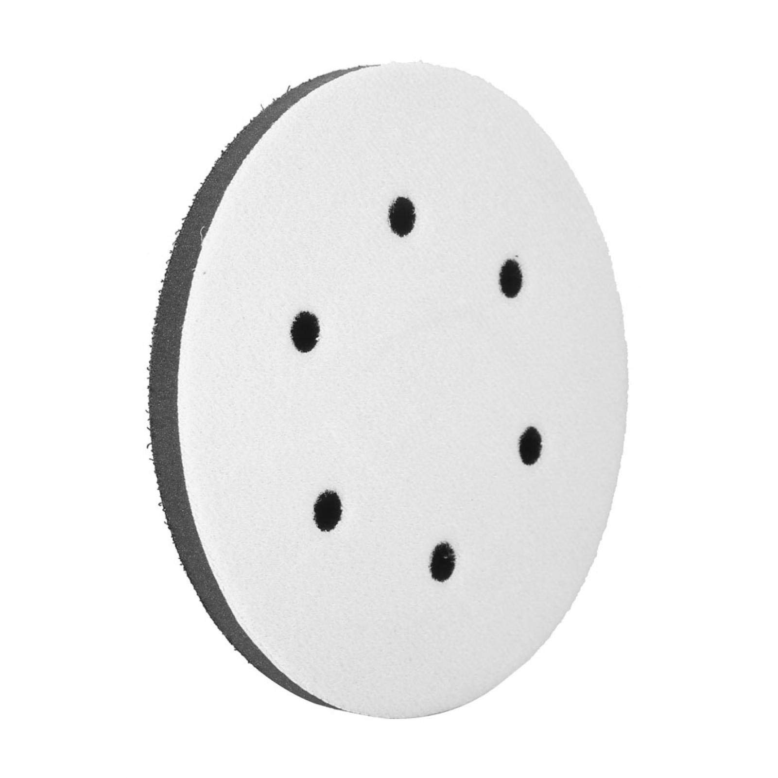 Schleifen Soft Pad , Akozon 150mm Softauflage Weicher Puffer Schwamm Schnittstellen Kissen Pad für Schleifteller/Polierteller und Klett Schleifpapier(6 Holes) von Akozon