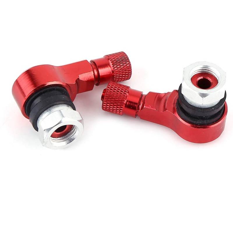 Tiges De Valve De Pneu De Roues en Aluminium 90% De Noir 2Pcs 11.3mm pour Les Pneus Tubeless Standard De Moto(Rouge)+Valve Coudee Moto Valve Coudee Moto Valve Coudee Moto Valve Coudee Moto cb65 von Akozon