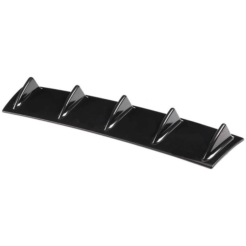 Universal Rear Diffuser, Universal Heckstoßstange Lippendiffusor Auto Heckstoßstange Chassis Schwarz Spoiler Shark Fin Spoiler Wing Lippendiffusor(M) von Akozon