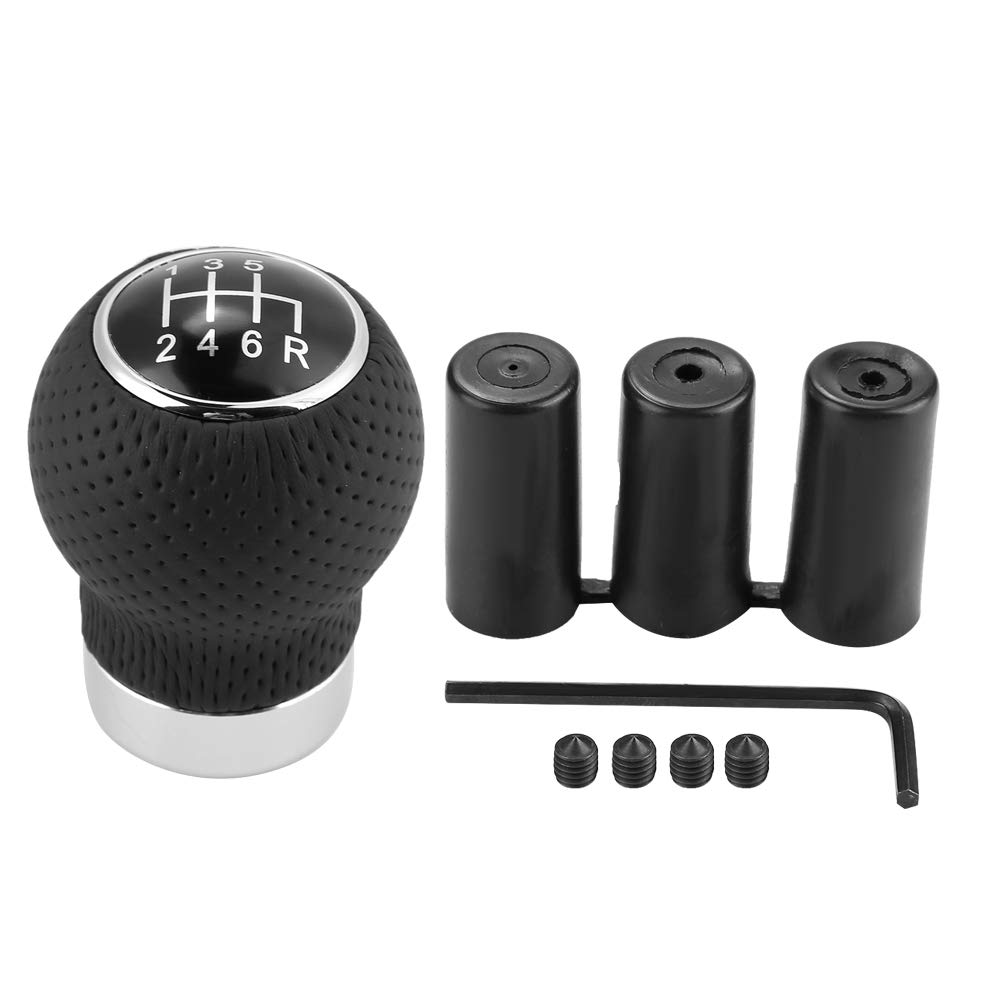 Universal Schaltknauf, Manual Gear Knob 6 Speed, 6-Gang-Universal-Auto-Schaltknauf Stick Head Shifter Handle L Schaltkopf/Schalthebelzubehör (6 Geschwindigkeit) von Akozon