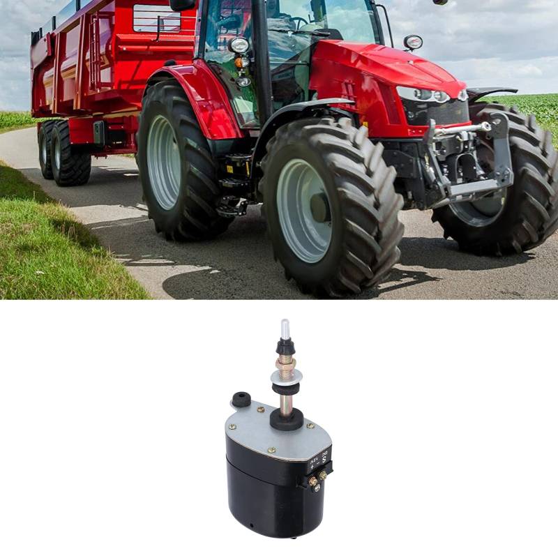 Scheibenwischermotor 12V Traktor, 12V Scheibenwischermotor, Wischermotor-Ersatz-Traktor-Zubehör Scheibenwischermotor Traktor Wischermotor DC12V Scheibenwischermotor aus Metall 105° Wischfeld Univ von Akozon