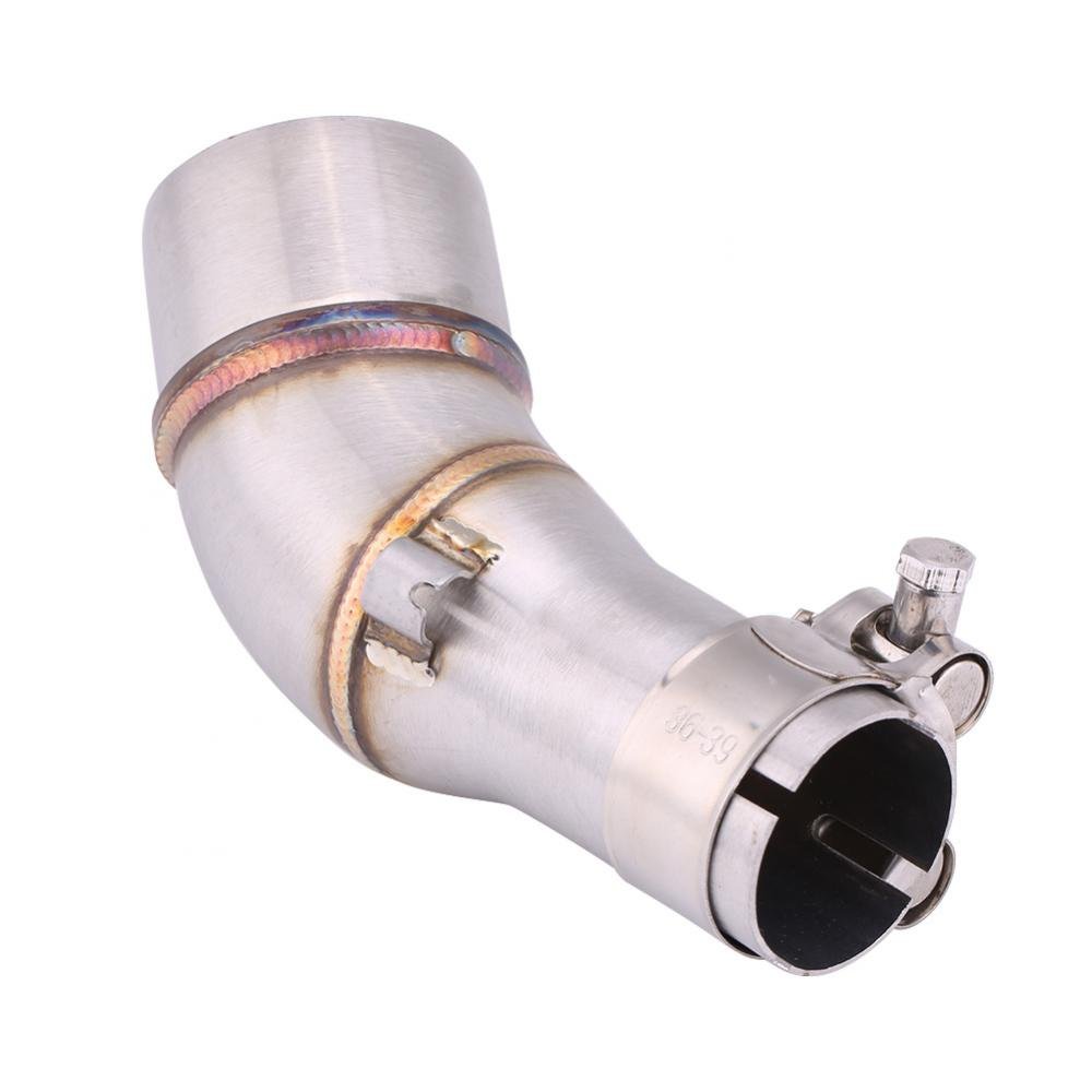 r3 muffler slip on + Motorrad Slip On Auspuff Mittlere Verbindungsrohr Adapter Stecker für R25 R3 2013-2016 von Akozon