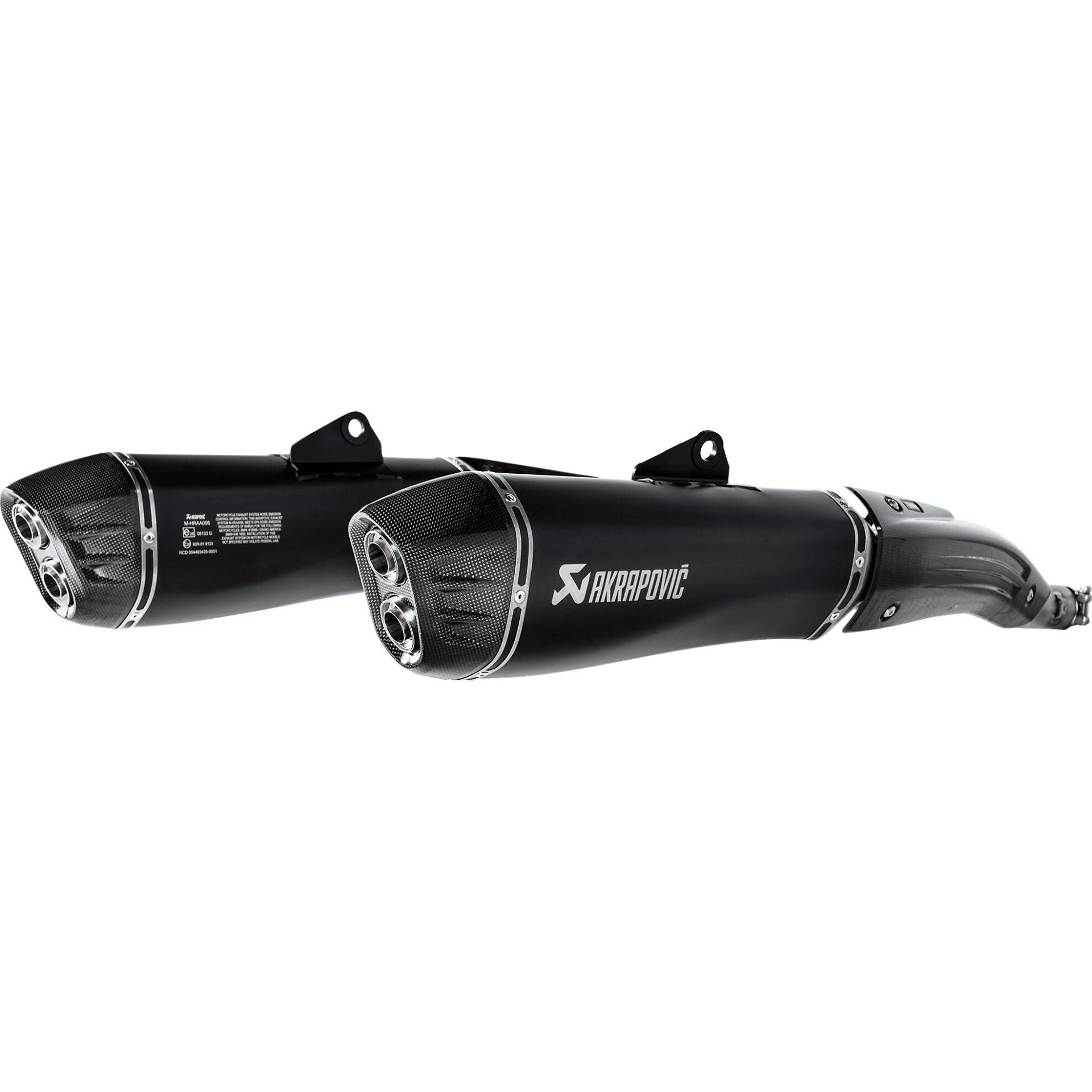 Akrapovic Auspuff Slip-On Paar Titan schwarz für BMW K 1600 B /Gran Am von Akrapovic