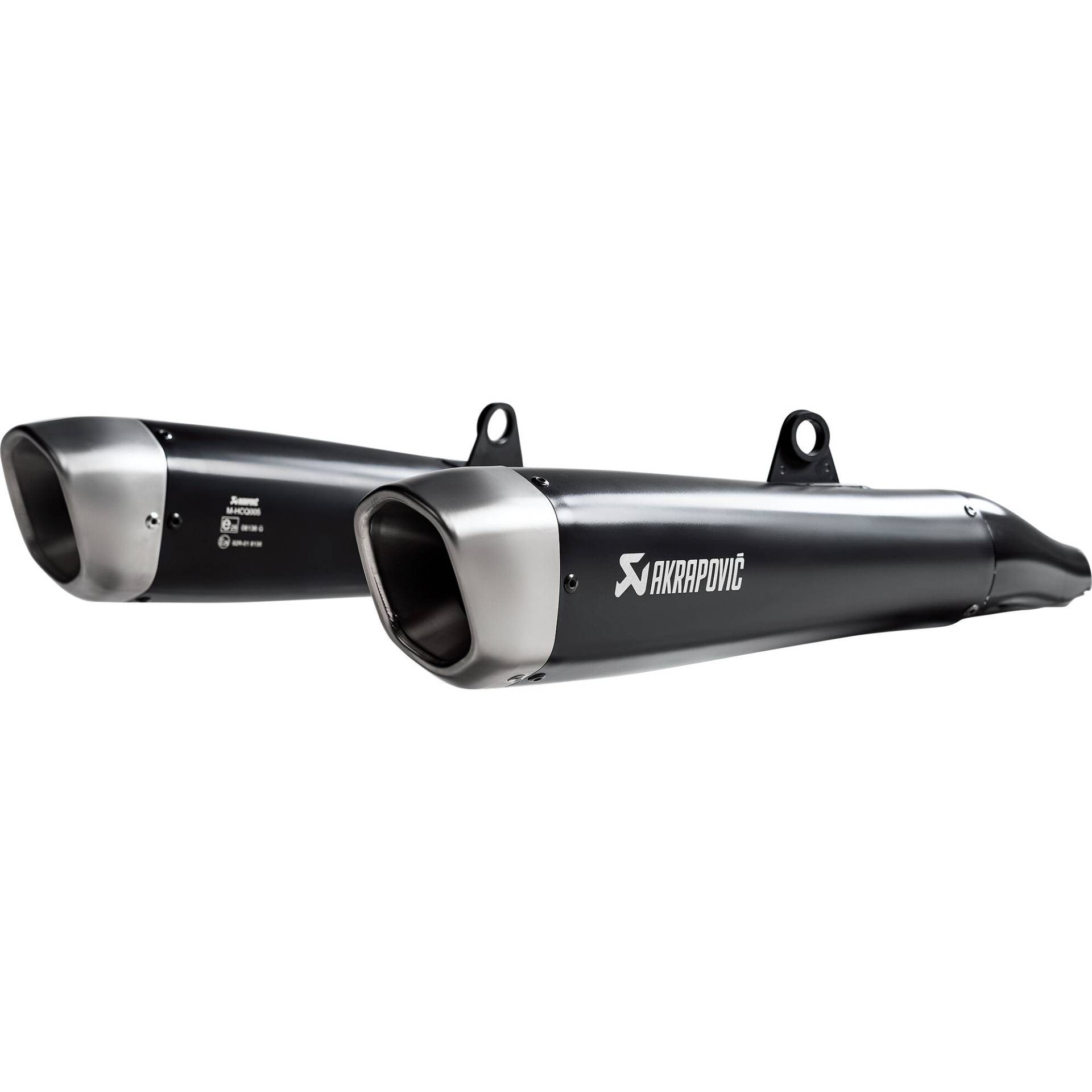 Akrapovic Auspuff Slip-On Paar Titan schwarz für Triumph Street Twin von Akrapovic