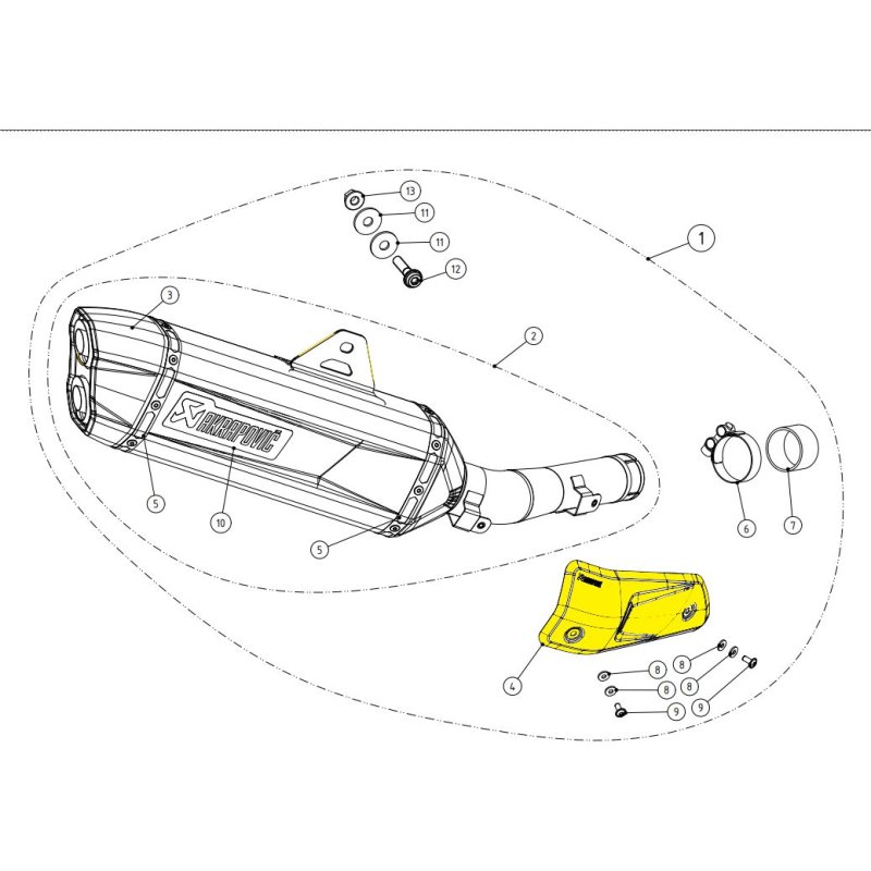 Akrapovic Hitzeschutz CF von Akrapovic