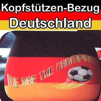 2X Kopfstützenbezug Auto PKW Deutschland 'We Are The Champions' von Aktiv