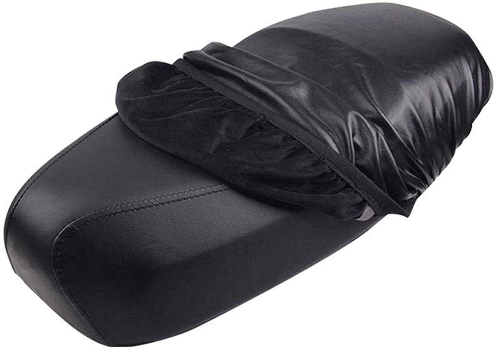 Alacritua Motorrad Sitzbankbezug Aktualisiert Sitzbankbezug Roller Leder Motorrad Sitzbezug, Universal Motorrad Sitzbankbezug Roller Sitzbezug Cover Leder + Warmer Samt von Alacritua