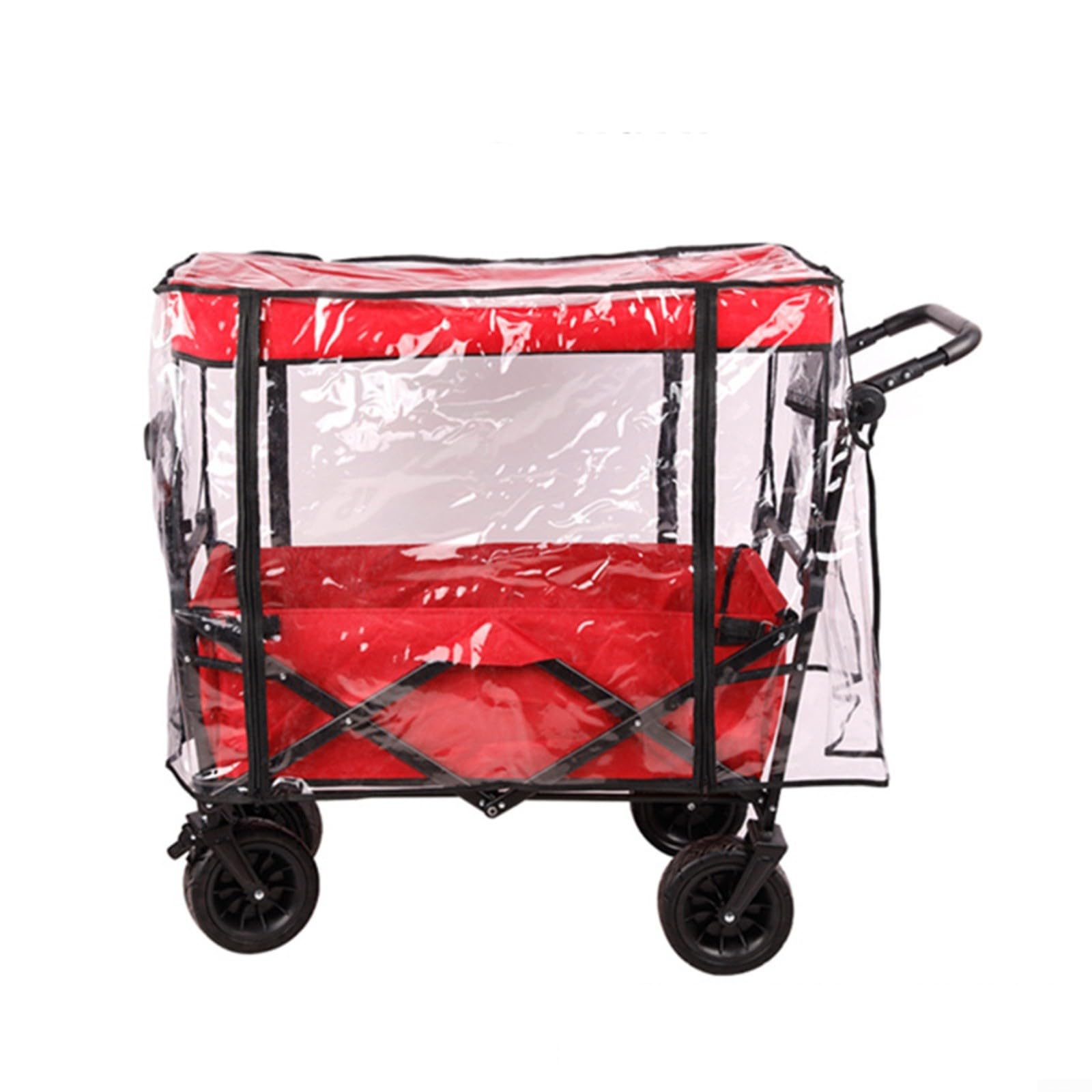 Alanmoship Common Campingwagen-Regenschutz, wasserdichter PVC-Schutz für Garten, Picknick, Wagen, Kinderwagen, Wind-, Staub- und Kälteschutz, 90 cm B x 50 cm L von Alanmoship