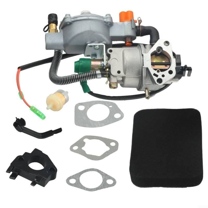 Alanmoship Dual Fuel LPG/NG Umwandlung Vergaser-Kit für 4,5–10 KW Generatoren, kompatibel mit GX390 GX420 Modellen von Alanmoship