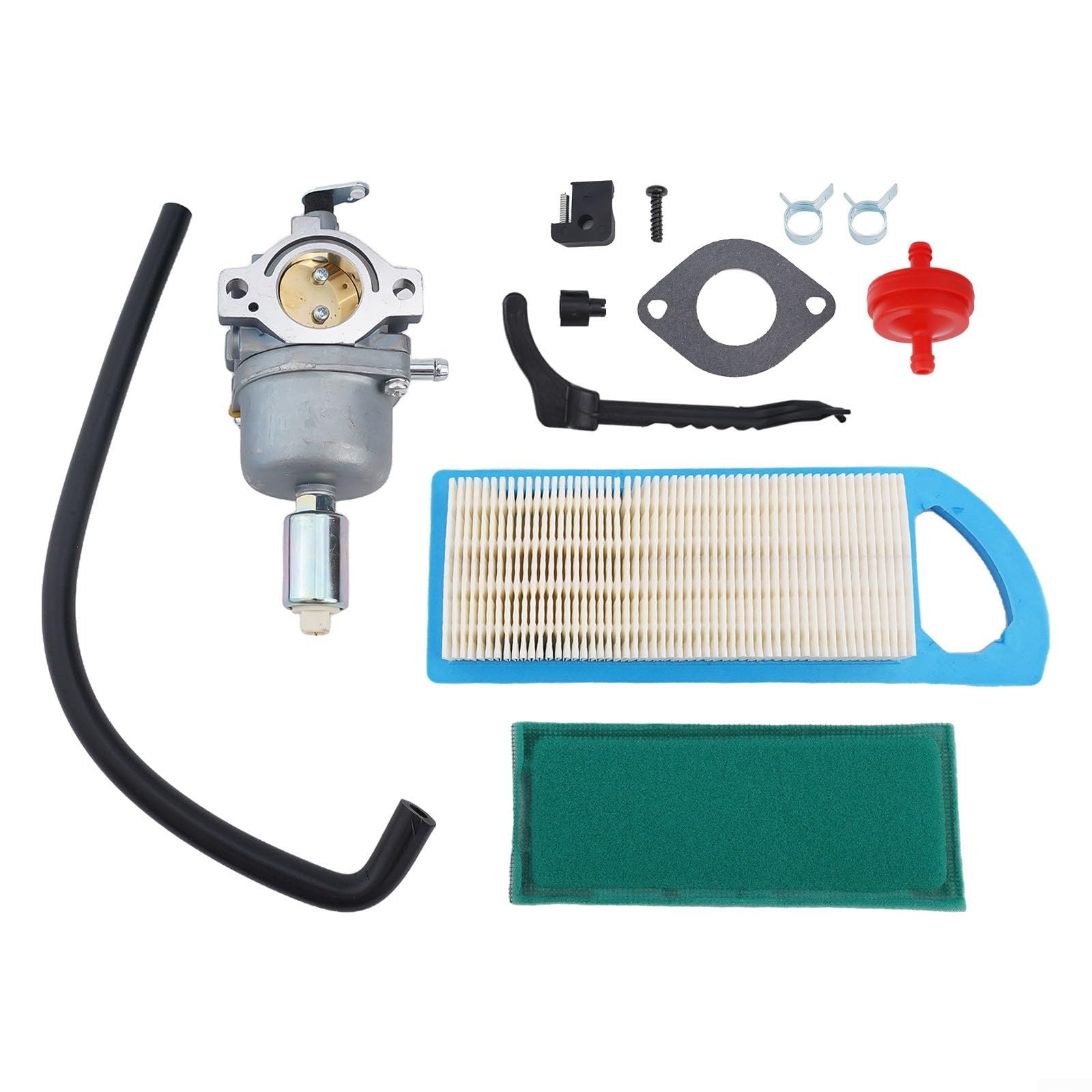 Alanmoship Vergaser-Kit für B&S 17,5 PS Motor LT1000 Rasenmäher, Ersatzteil kompatibel mit 591731 593514 594593 697141 790418 791858 von Alanmoship