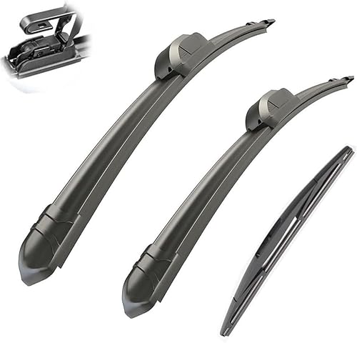 Wischer Front Und Heckscheibenwischer Set für BMW 1 Series E81 E87 116i 116d 118i 118d 120i 120d 123d 130i 2004-2010 20"20"12"，Windschutzscheiben-Windschutzscheiben-Fensterbürsten 3-teiliges von AlbaEUC