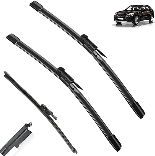 Wischer Front Und Heckscheibenwischer Set für BMW X1 E84 2009-2015 - 24"+19"+12"，Windschutzscheiben-Windschutzscheiben-Fensterbürsten 3-teiliges von AlbaEUC