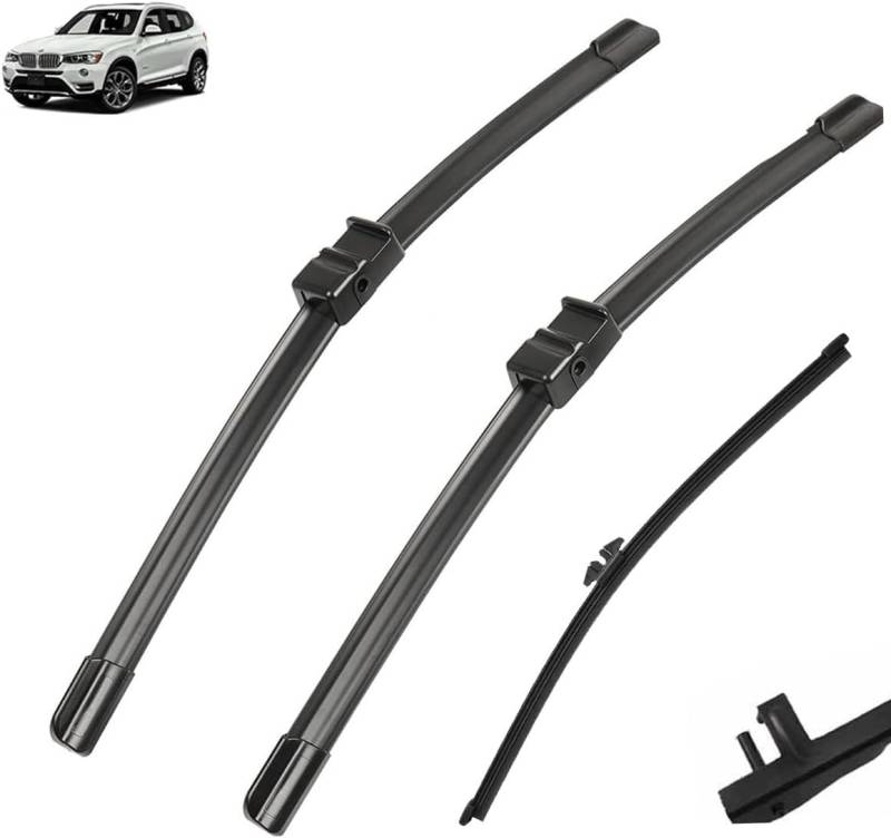 Wischer Front Und Heckscheibenwischer Set für BMW X3 F25 2010~2017 - 26"+20"+13"，Windschutzscheiben-Windschutzscheiben-Fensterbürsten 3-teiliges von AlbaEUC