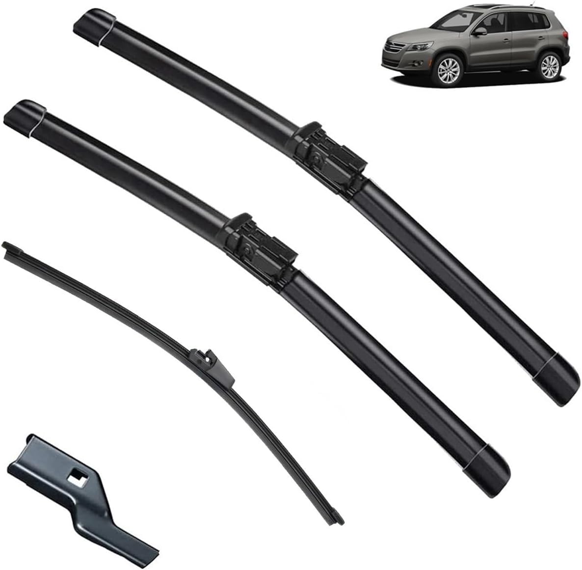 Wischer Front Und Heckscheibenwischer Set für VW Tiguan 2007-2016 - 24"+21"+13"，Windschutzscheiben-Windschutzscheiben-Fensterbürsten 3-teiliges von AlbaEUC