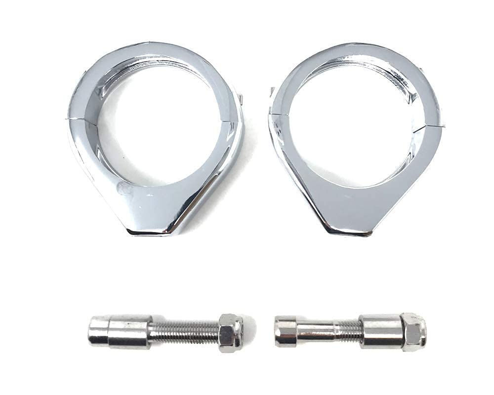 Alchemy Parts Chrom Motorrad Blinker Austausch Klammern für 41mm Gabel von Alchemy Parts