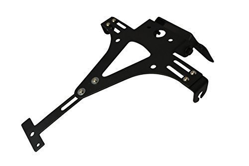 Hochwertig Schwarz Universal Verstellbar Motorrad Kennzeichenhalter Kennzeichen Nummernschild Halter von Alchemy Parts