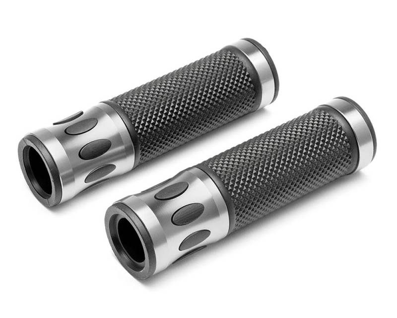 Motorrad Griffe Für 22mm Stangen - Silber - Eloxiertes Aluminium von Alchemy Parts