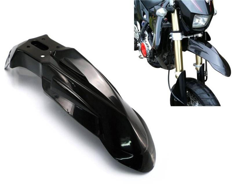 Motorrad Kotflügel Vorne Schwarz Für Supermoto Motocross Gelände Trail Pit Dirt Bike von Alchemy Parts