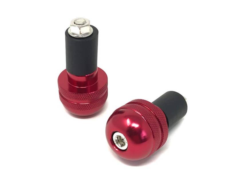 Motorrad Lenkergewichte Eloxiert Für 22mm 7/8" Lenker - Rot von Alchemy Parts