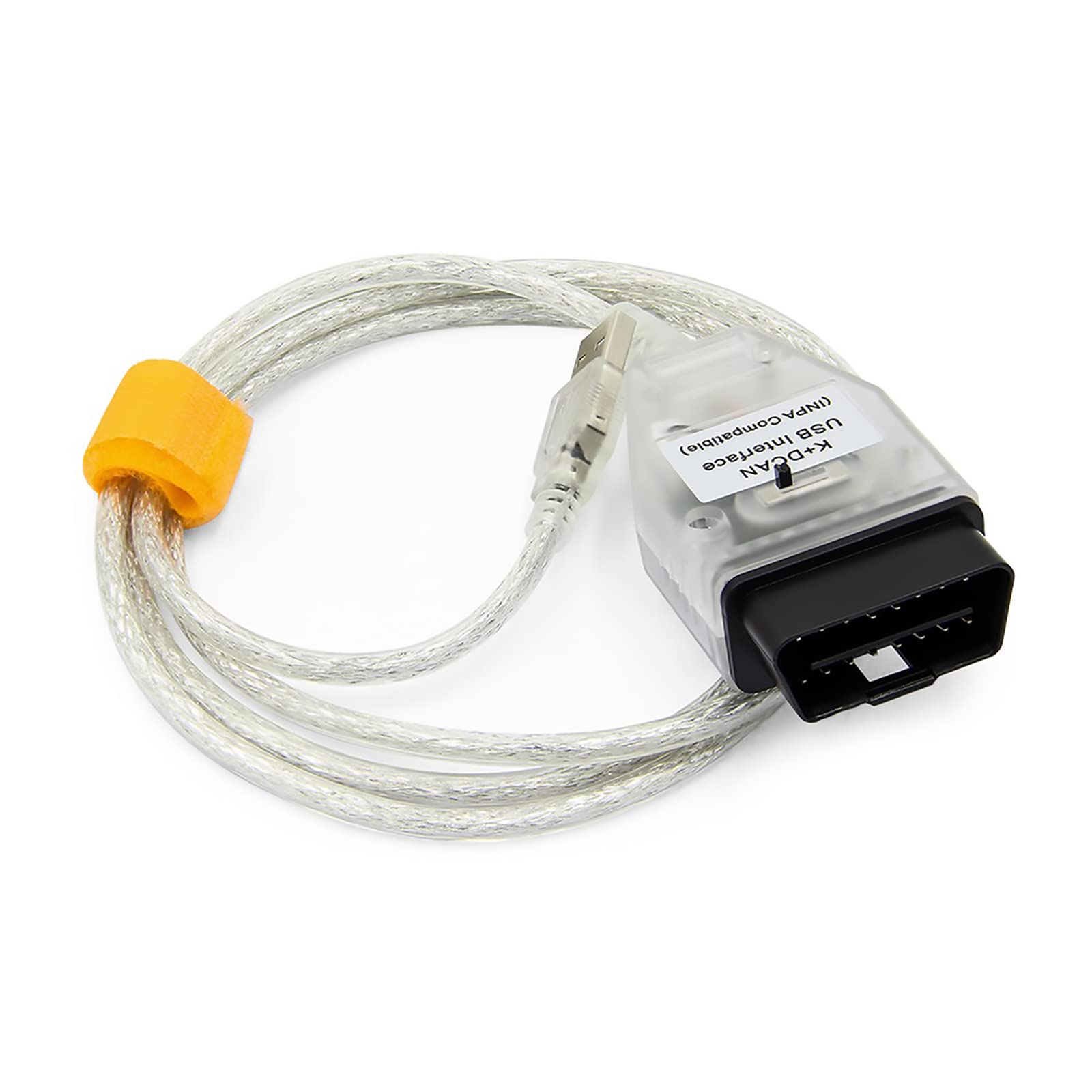 Alchiauto k d can kcan dcan cable DCAN K+Ediabas Cable Interface OBDii k-can Cable 2M compatible B M W von Alchiauto