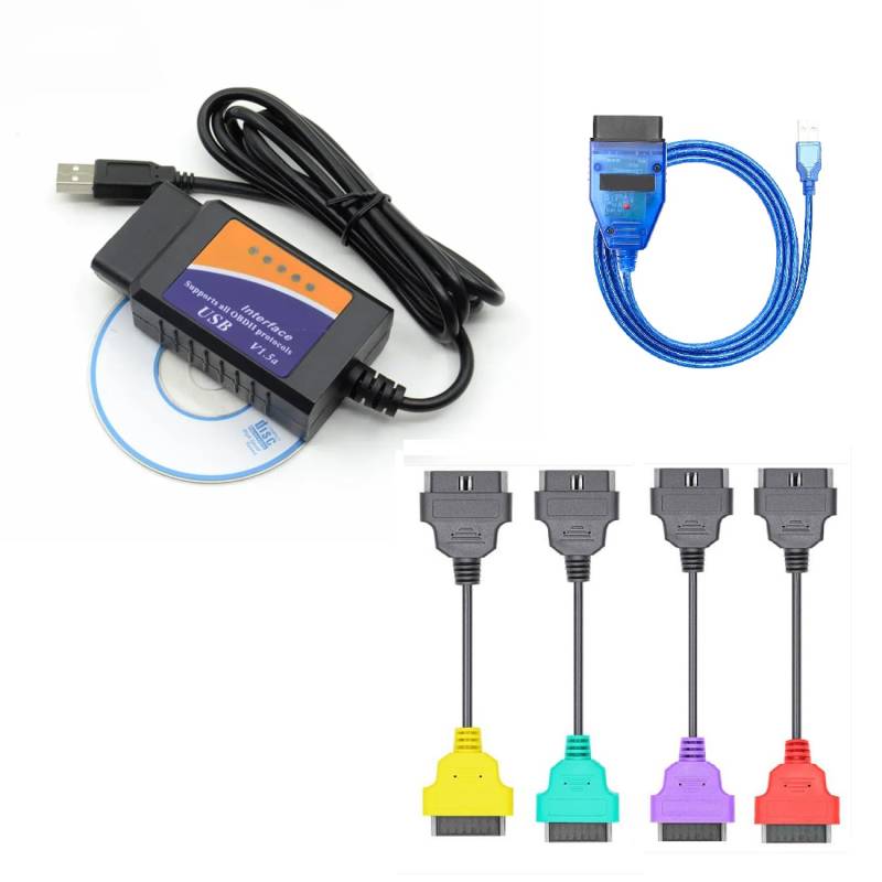 Alchiauto ECUScan Multi ECU Multiecus Adapterkabel für ECU Scan Tool Diagnose kompatibel mit Fiat von Alchiauto