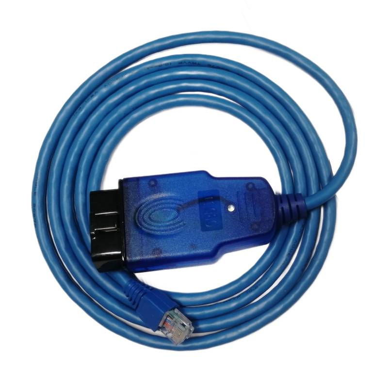 Alchiauto OBD OBD2 Ethernet Enet RJ45 OBDII Kabel VOE OBD zu Ethernet Adapter Kompatibel mit Volvo Fahrzeugen SPA CMA VIDA PC 2016+ von Alchiauto