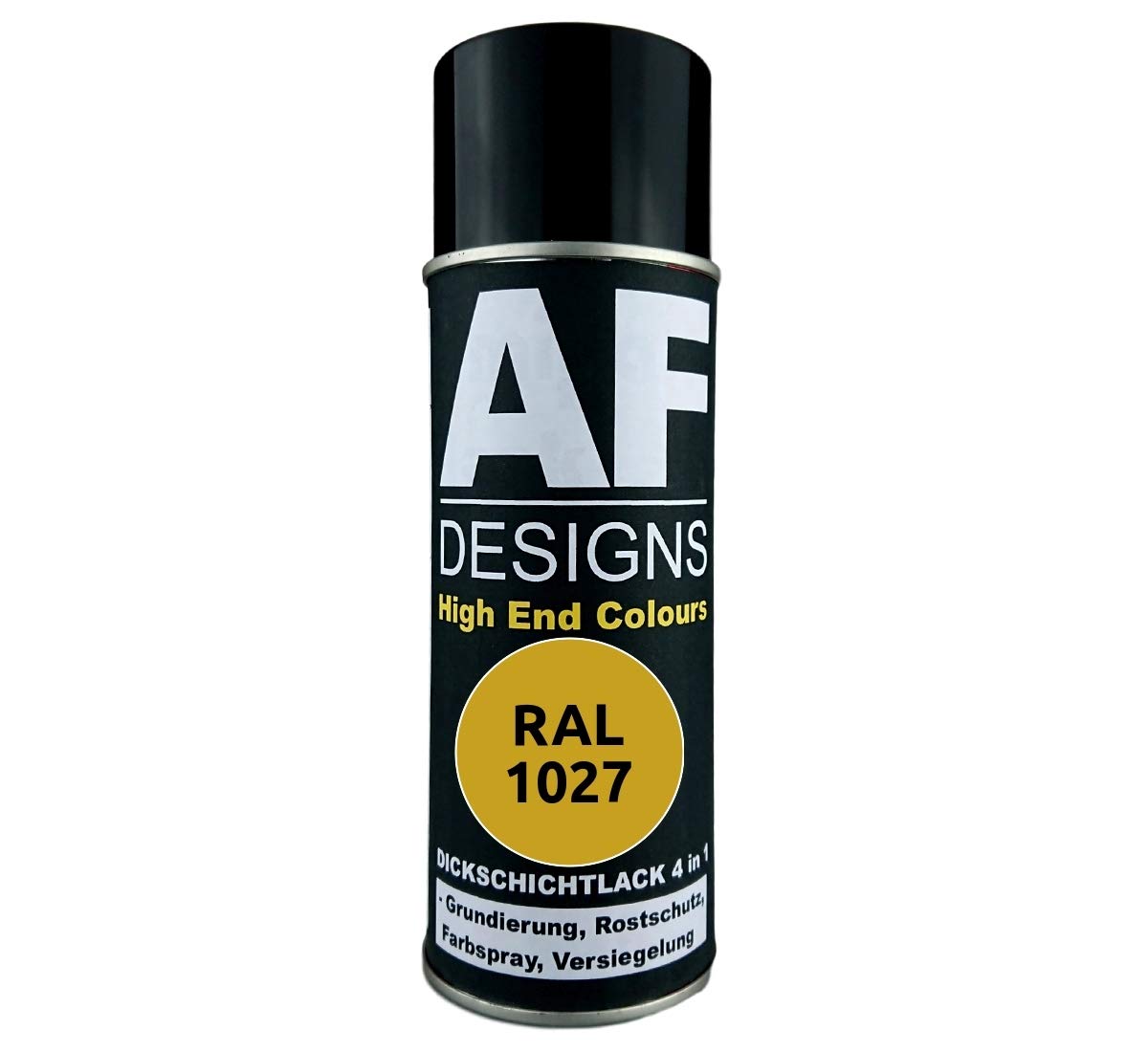 4 in 1 RAL 1027 Currygelb Dickschichtlack Lack Spray Spraydose von Alex Flittner Designs