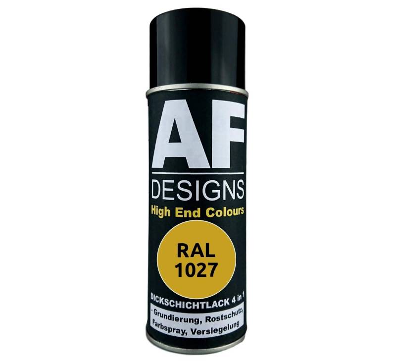 4 in 1 RAL 1027 Currygelb Dickschichtlack Lack Spray Spraydose von Alex Flittner Designs