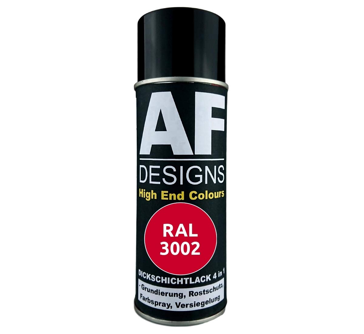 4 in 1 RAL 3002 Karminrot Dickschichtlack Lack Spray Spraydose von Alex Flittner Designs