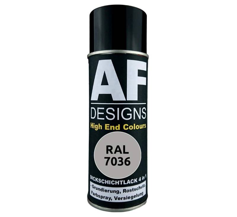 4 in 1 RAL 7036 Platingrau Dickschichtlack Lack Spray Spraydose von Alex Flittner Designs