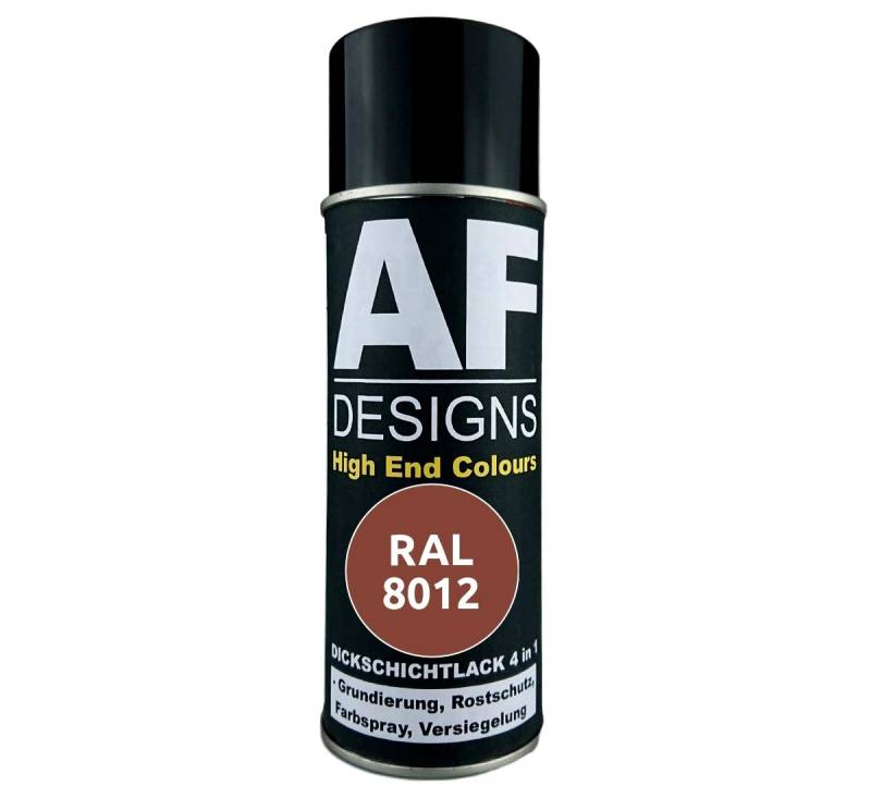 4 in 1 RAL 8012 Rotbraun Dickschichtlack Lack Spray Spraydose von Alex Flittner Designs