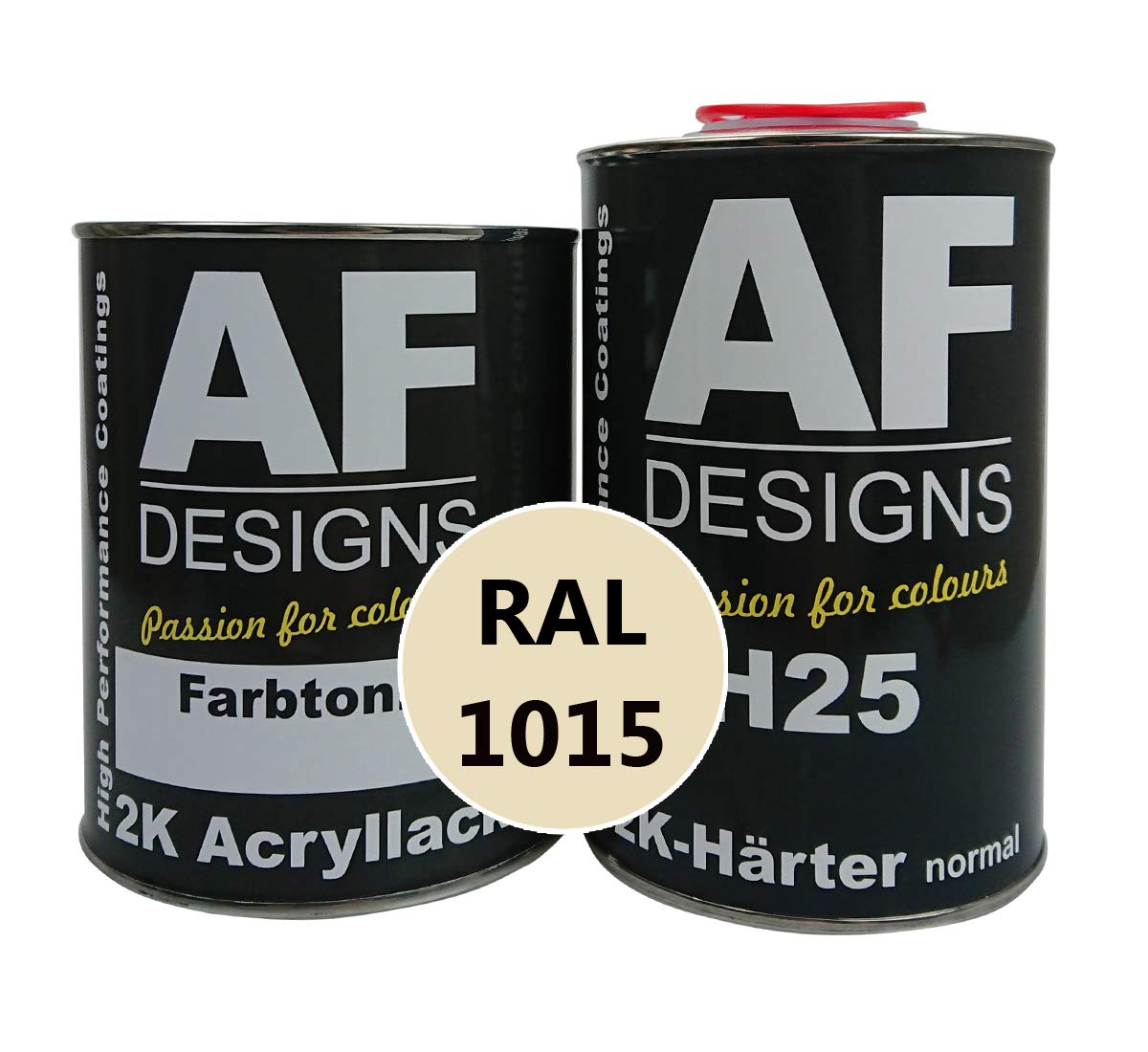 Alex Flittner Designs 2K Acryl Lack Autolack 3 kg Set RAL 1015 HELLELFENBEIN glänzend incl. Härter von Alex Flittner Designs