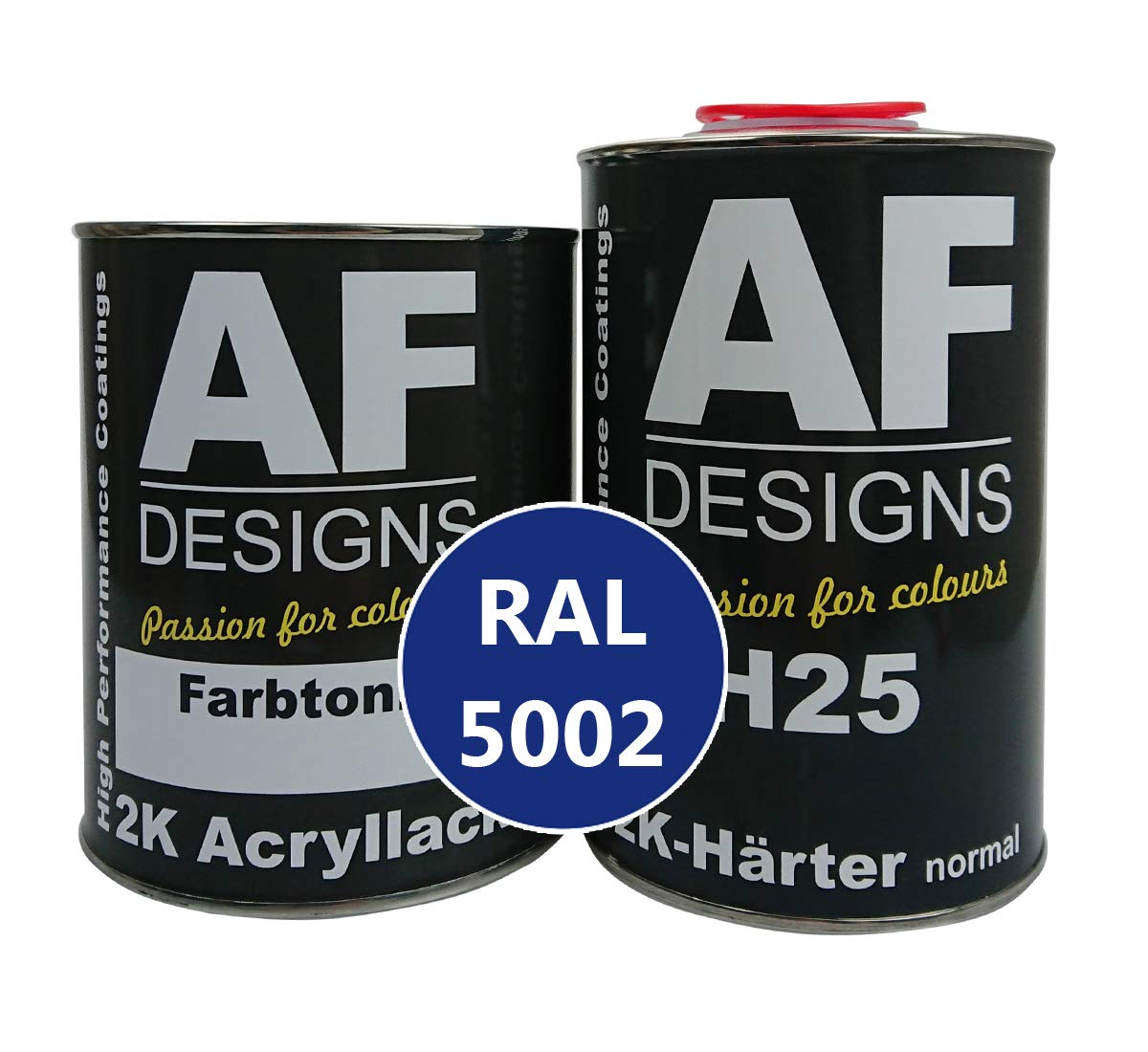 Alex Flittner Designs 2K Acryl Lack Autolack 3 kg Set RAL 5002 ULTRAMARINBLAU glänzend incl. Härter von Alex Flittner Designs