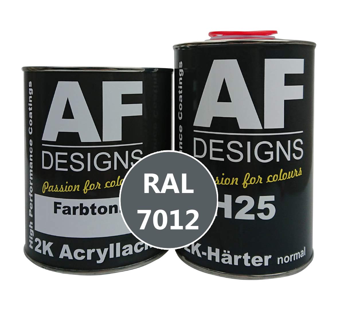 Alex Flittner Designs 2K Lack 3 kg Set RAL 7012 BASALTGRAU matt Holz Maschinen Industrielack LKW NFZ von Alex Flittner Designs