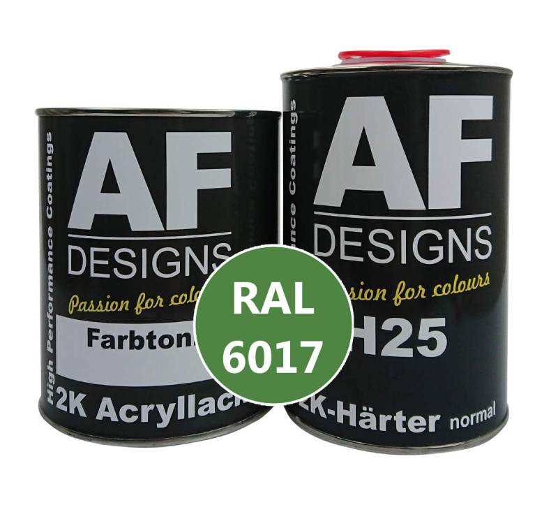 Alex Flittner Designs 2K Lack 7,5 kg Set RAL 6017 MAIGRUEN glänzend Holz Maschinen Industrielack LKW NFZ von Alex Flittner Designs