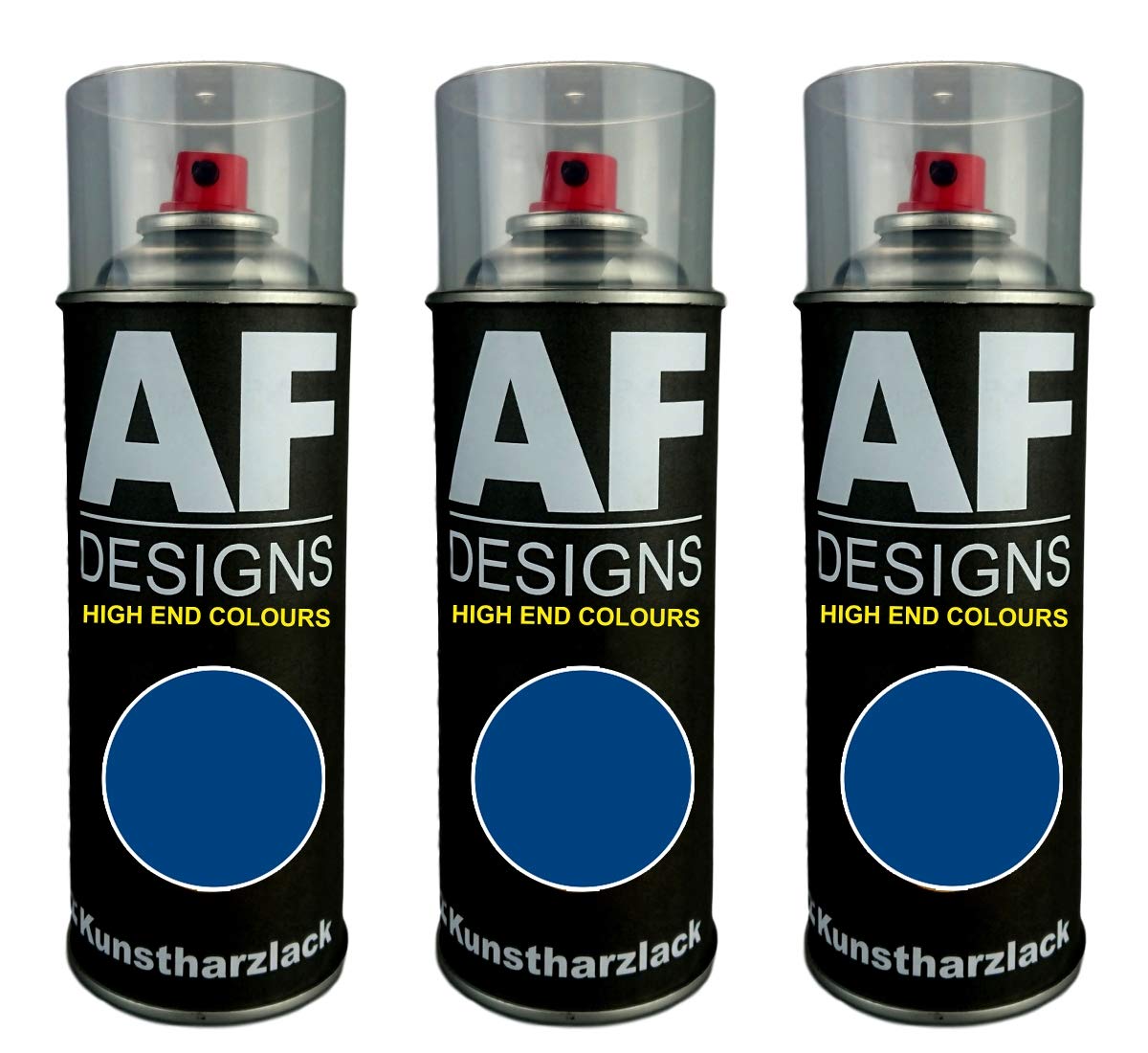 Alex Flittner Designs 3X Kunstharz Lackspray Buntlack Spraydose RAL5010 ENZIANBLAU glänzend von Alex Flittner Designs