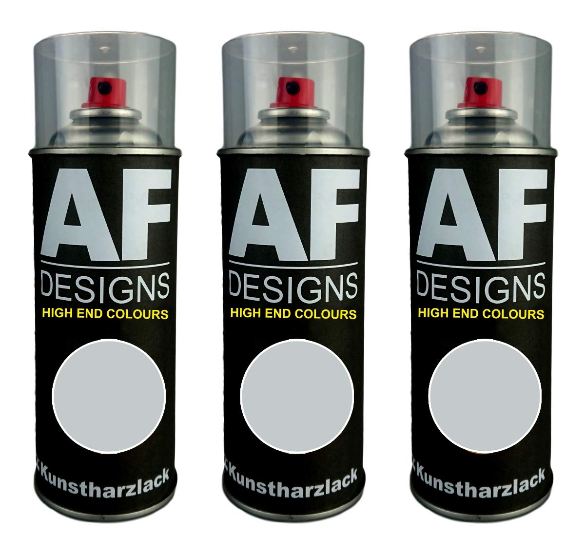 Alex Flittner Designs 3X Kunstharz Lackspray Buntlack Spraydose RAL7035 LICHTGRAU seidenmatt von Alex Flittner Designs