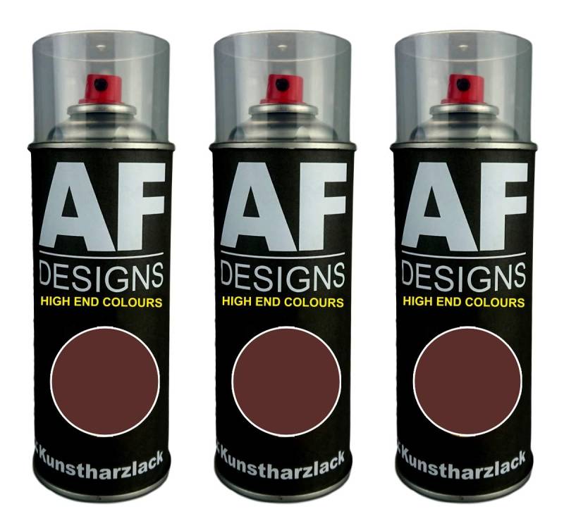 Alex Flittner Designs 3X Kunstharz Lackspray Buntlack Spraydose RAL8015 KASTANIENBRAUN seidenmatt von Alex Flittner Designs