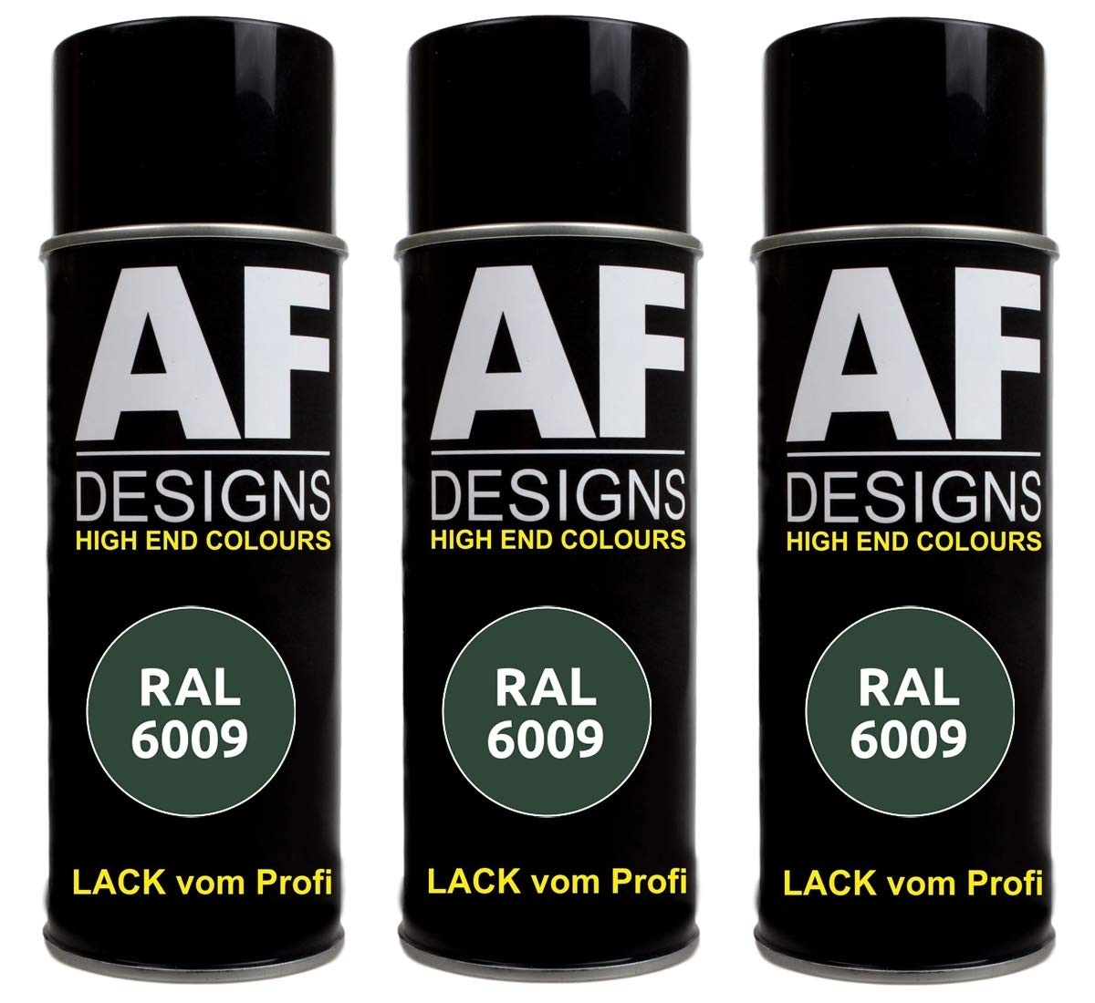 Alex Flittner Designs 3X RAL Lackspray Autolack Buntlack Spraydose RAL6009 TANNENGRUEN glänzend von Alex Flittner Designs