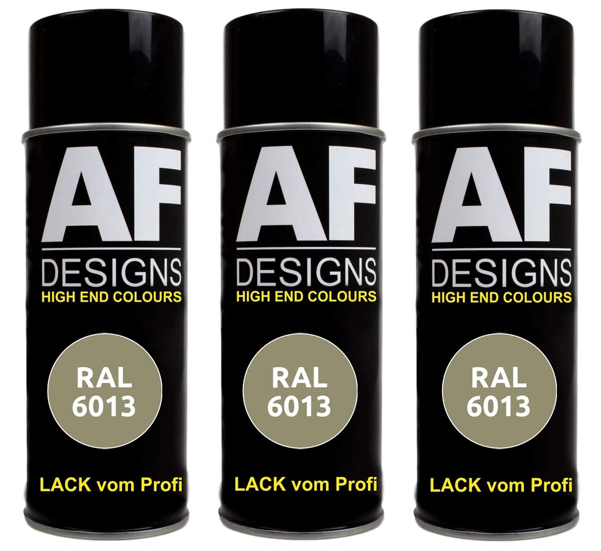 Alex Flittner Designs 3X RAL Lackspray Autolack Buntlack Spraydose RAL6013 SCHILFGRUEN glänzend von Alex Flittner Designs