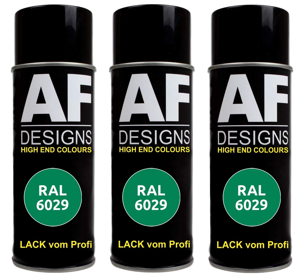 Alex Flittner Designs 3X RAL Lackspray Autolack Buntlack Spraydose RAL6029 MINZGRUEN seidenmatt von Alex Flittner Designs