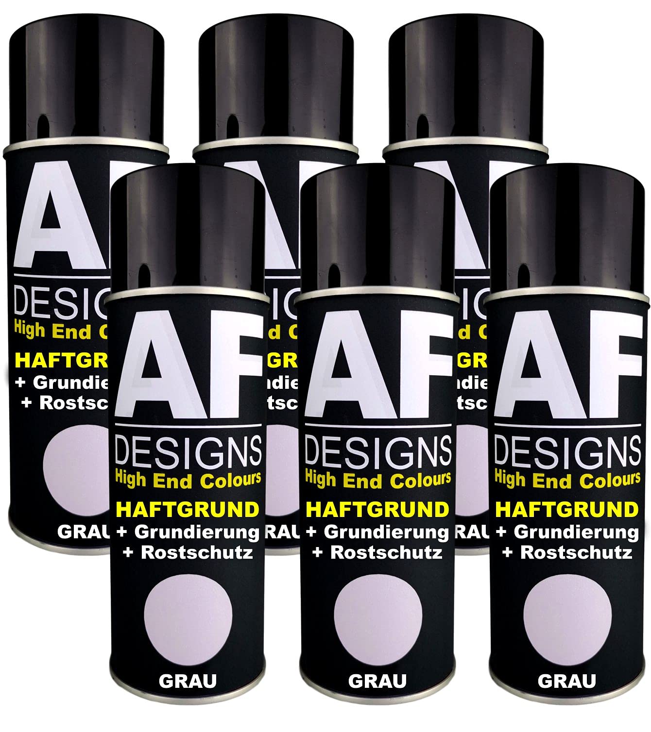 Alex Flittner Designs 6X Haftgrund Spraydose grau Grundierung Rostschutz Autolack von Alex Flittner Designs