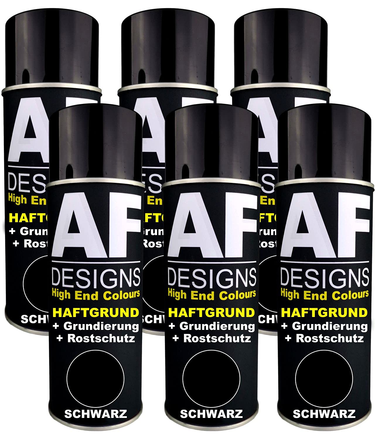 Alex Flittner Designs 6X Haftgrund Spraydose schwarz Grundierung Rostschutz Autolack von Alex Flittner Designs