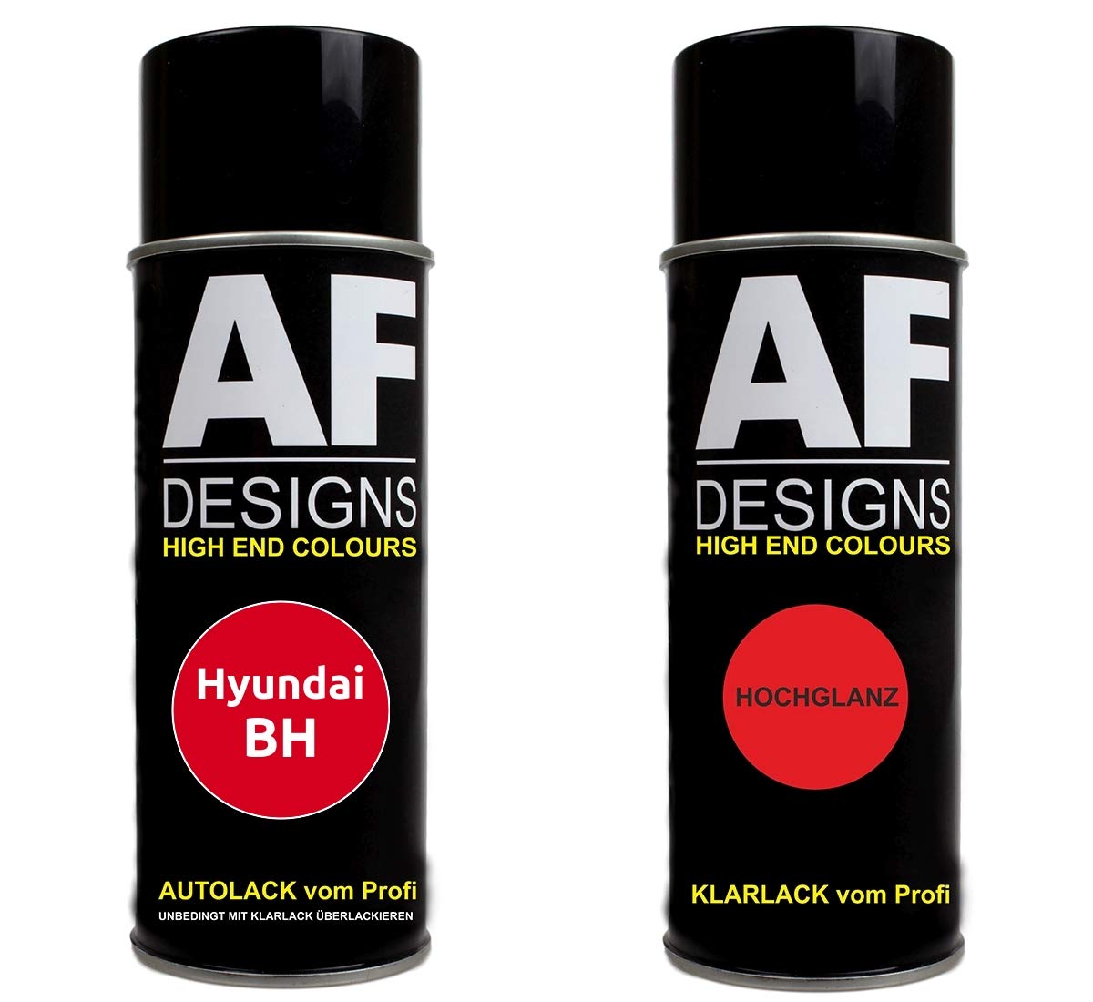 Autolack Spraydose Set für Hyundai BH Electric Red Basislack Klarlack Sprühdose 400ml von Alex Flittner Designs