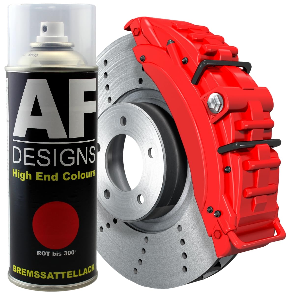 Alex Flittner Designs Bremssattellack ROT hitzebeständig 300° Thermolack 400ml Spray von Alex Flittner Designs
