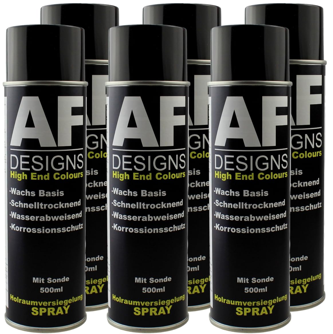 Alex Flittner Designs Hohlraumversiegelung Konservierung Wachs + SONDE 6x500ml transparent von Alex Flittner Designs