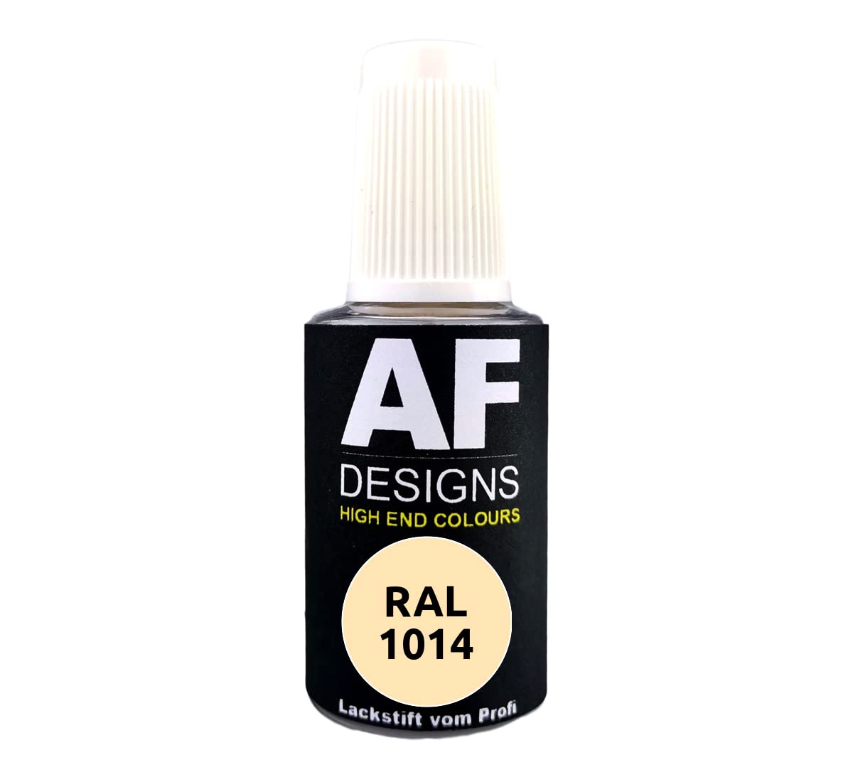 Alex Flittner Designs Lackstift RAL 1014 Elfenbein seidenmatt 20ml Reparaturstift Acryl Retuschierlack Reparaturlack Holz Metall Möbel Bad von Alex Flittner Designs